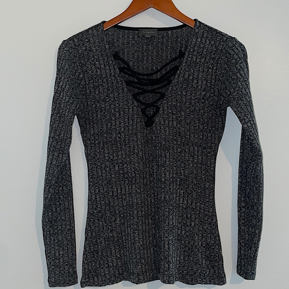 The Limited Ribbed Long Sleeve Shirt